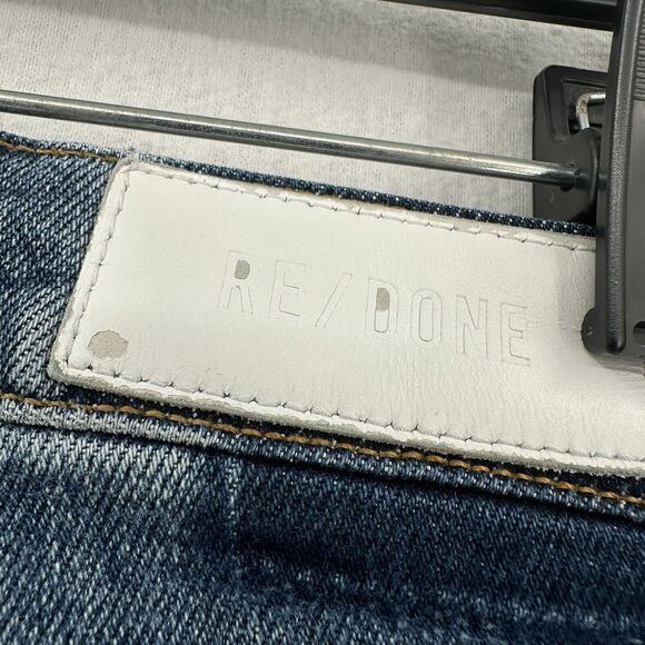 REDONE Jeans Womens 26 80s Slim Straight Blue Denim High Rise Button Fly 90s - Picture 7 of 14